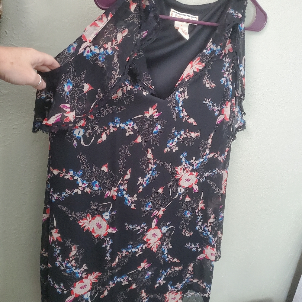 Flying Tomato Black One Shoulder, Mini Dress, Med.